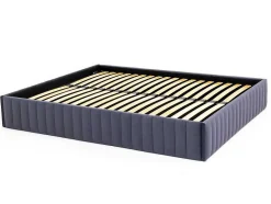 Ysmée Bedbodem-Bedbodem Met Opbergruimte 160 X 200 Cm Van Grijs Velours - Sethi Van Dreamea