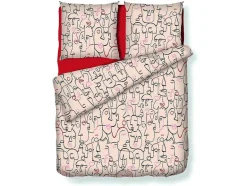 OZAIA Beddengoed-Beddengoedset Van Katoen Met 57 Draden/Cm - Dekbedovertrek 240 X 260 Cm + 2 Kussenslopen 63 X 63 Cm - Meerkleurig - Figuur