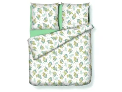 OZAIA Beddengoed-Beddengoedset Van Satijn 80 Draden/Cm - Dekbedovertrek 220 X 240 Cm + 2 Kussenslopen 63 X 63 Cm - Meerkleurig - Bocage