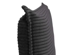 Vente-unique Hoofdeinde En Brugkast-Bedhoofd 180 Cm - Ribfluweel - Antraciet Grijs - Ambrilia