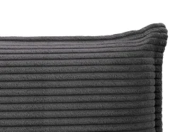 Vente-unique Hoofdeinde En Brugkast-Bedhoofd 180 Cm - Ribfluweel - Antraciet Grijs - Ambrilia