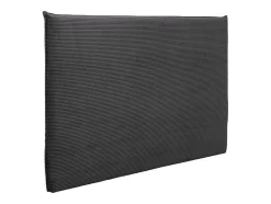 Vente-unique Hoofdeinde En Brugkast-Bedhoofdeinde 160 Cm - Corduroy Fluweel - Antraciet Grijs - Ambrilia
