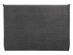 Vente-unique Hoofdeinde En Brugkast-Bedhoofdeinde 160 Cm - Corduroy Fluweel - Antraciet Grijs - Ambrilia