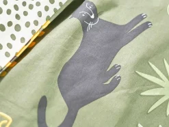 OZAIA Beddengoed-Bedlinnen Voor Kinderen Met Dieren Van De Savanne In Katoen Met 57 Draden/Cm - Dekbedovertrek 140 X 200 Cm + 1 Kussensloop - Veelkleurig - Zolika
