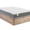 DREAMEA Set Matras En Lattenbodem-Bedset 160 X 200 Cm - Bedbodem Met Lichte Houtlook En Opbergruimte + Matras In Schuim Met Hoge Dichtheid - Heaven Van Play