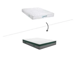 Ysmée Set Matras En Lattenbodem-Bedset 140 X 190 Cm - Witte Bedbodem Met Opbergruimte + Matras Met Pocketveren - Prestige Van Ysmee Play