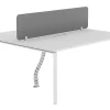 Workēa Kantoormeubilair-Benchbureau Voor 2 Personen - Wit - L160 Cm - Met Afscheiding - Downtown