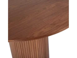 Vente-unique Eettafel-Bianca Eetkamertafel O110Cm Eik Fineer.