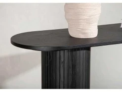 Vente-unique Sidetable-Bianca Sidetable 40X130Cm Zwart.