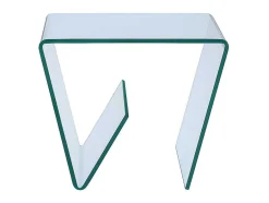 Vente-unique Bijzettafel-Bijzettafel Zenia - Gehard Glas