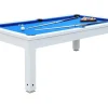 Vente-unique Spel Voor Binnen-Biljart Snooker Tafel Moduleerbaar - Regelbare Hoogte - 207 X 114 X 79 Cm