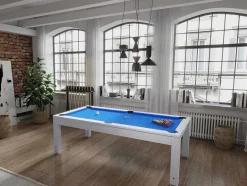 Vente-unique Spel Voor Binnen-Biljart Snooker Tafel Moduleerbaar - Regelbare Hoogte - 207 X 114 X 79 Cm
