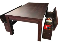 ELITESHOPPING Spel Voor Binnen-Biljarttafel 7 Voet Blauw Converteerbaar Met Banken Theti