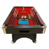 ELITESHOPPING Spel Voor Binnen-Biljarttafel 7 Voet Compleet Met Accessoires Iron Red
