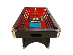 ELITESHOPPING Spel Voor Binnen-Biljarttafel 7 Voet Compleet Met Accessoires Iron Red