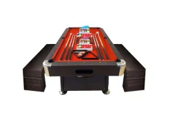 ELITESHOPPING Spel Voor Binnen-Biljarttafel 8 Voet Met Containerbank Viper Red