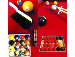 ELITESHOPPING Spel Voor Binnen-Biljarttafel 8 Voet Met Containerbank Viper Red