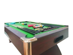 ELITESHOPPING Spel Voor Binnen-Biljarttafel 8 Voet Modern Compleet Met Accessoires Poseidon