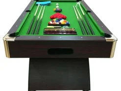 ELITESHOPPING Spel Voor Binnen-Biljarttafel 8 Voet Modern Compleet Met Accessoires Poseidon