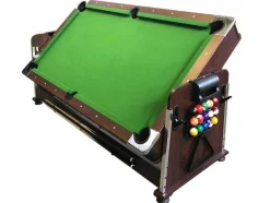 ELITESHOPPING Spel Voor Binnen-Biljarttafel 7 Voet Multi-Game Groen Air Hockey + Tennistafel Stark