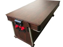 ELITESHOPPING Spel Voor Binnen-Biljarttafel 7 Voet Multi-Game Blauw Air Hockey + Tennistafel Stark