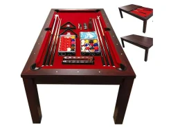 ELITESHOPPING Spel Voor Binnen-Biljarttafel 7 Voet Rode Om Te Bouwen Tot Tafel Estia