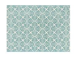 OZAIA Tuindecoratie-Binnen- Of Buitentapijt Coquilla - 150 X 200 Cm - Lichtblauw