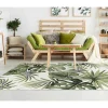OZAIA Tuindecoratie-Binnen- Of Buitentapijt Etnische Stijl Bloemenmotief Palmo - 150 X 200 Cm - Groen