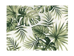 OZAIA Tuindecoratie-Binnen- Of Buitentapijt Etnische Stijl Bloemenmotief Palmo - 150 X 200 Cm - Groen