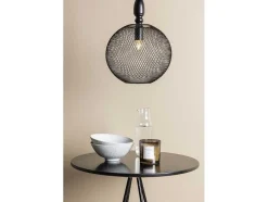 Vente-unique Barmeubel-Bistro Barmeubelset Bartafel Zwart En 2 Tempe Barstoelen Dunkergrijs.