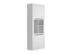 Vente-unique Boekenkast & Vitrine-Boekenkast Evan - 2 Kasten En 3 Nissen - Wit