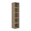 Vente-unique Boekenkast & Vitrine-Boekenkast Met 5 Nissen - Licht Naturel En Wit - Najeli