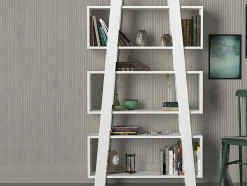 Vente-unique Boekenkast & Vitrine-Boekenkast Met 3 Nissen - Wit - Esiri