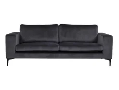 Vente-unique Modulair-Bolero Bank 3 Persoons Velours Grijs.