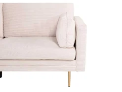 Vente-unique Stoffen Zitbank-Boom Bank 3 Persoons Beige.