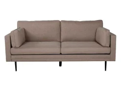 Vente-unique Stoffen Zitbank-Boom Bank 3 Persoons Bruin.