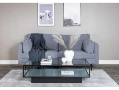 Vente-unique Modulair-Boom Bank 3 Persoons Grijs.
