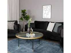 Vente-unique Modulair-Boom Bank 3 Persoons Velours Zwart.