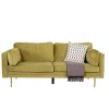 Vente-unique Modulair-Boom Bank 3 Persoons Velours Groen.