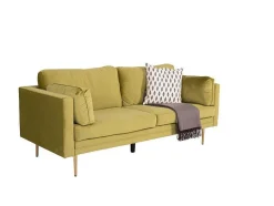Vente-unique Modulair-Boom Bank 3 Persoons Velours Groen.