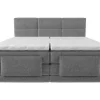 Palacio Elektrisch Relaxatiebed-Boxspring-Hoofdbordset + Elektrische Relax-Lattenbodem + Matras + Opleg 2 X 80 X 200 Cm Lichtgrijs - Lodi Van