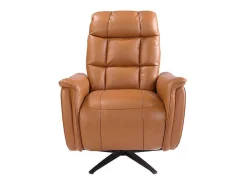 Angel Cerda Fauteuil Leer-Bruine Leren Draaifauteuil 5117