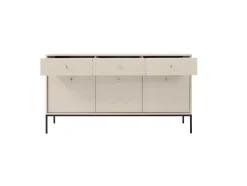 Vente-unique Buffetkast-Buffetkast - 3 Laden En 3 Deuren - Beige - Bogdan