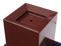 MYLIA Tuindecoratie-Buitenfontein Van Roestvrij Staal Met Ledverlichting - H65 Cm - Terracotta - Cardina