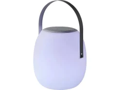 OZAIA Tuinlamp-Buitenlamp Op Voet Met Bluetooth-Verbinding Speak - Metaal - H27 Cm - Veranderende Kleuren