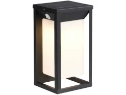 SOLARGEO Tuinlamp-Buitenwandlamp Op Zonne-Energie Met Led - L. 15 X H. 30 Cm - Metaal - Zwart - Fozzano