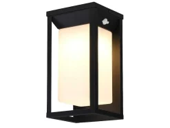 SOLARGEO Tuinlamp-Buitenwandlamp Op Zonne-Energie Met Led - L. 15 X H. 30 Cm - Metaal - Zwart - Fozzano