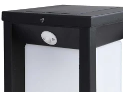 SOLARGEO Tuinlamp-Buitenwandlamp Op Zonne-Energie Met Led - L. 15 X H. 30 Cm - Metaal - Zwart - Fozzano