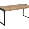 Vente-unique Bureaumeubel-Bureau Harlem -Mangohout & Metaal
