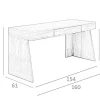 Angel Cerda Bureaumeubel-Bureau In Walnoothout 3217